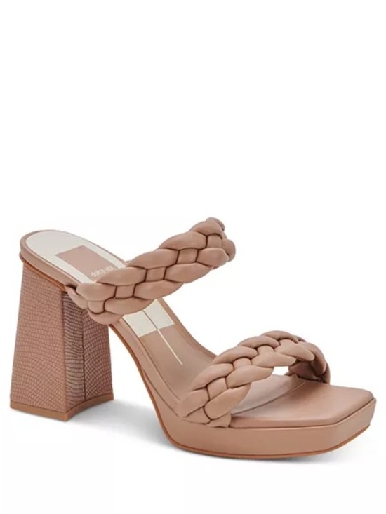 Dolce Vita Shoes - Dolce Vira Ashby Braided Double Strap Sandals Heels - size 6